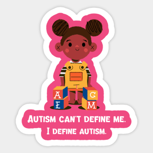 Autism Can't Define Me Neurodiversity Sticker